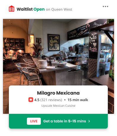 Waitlist Open
